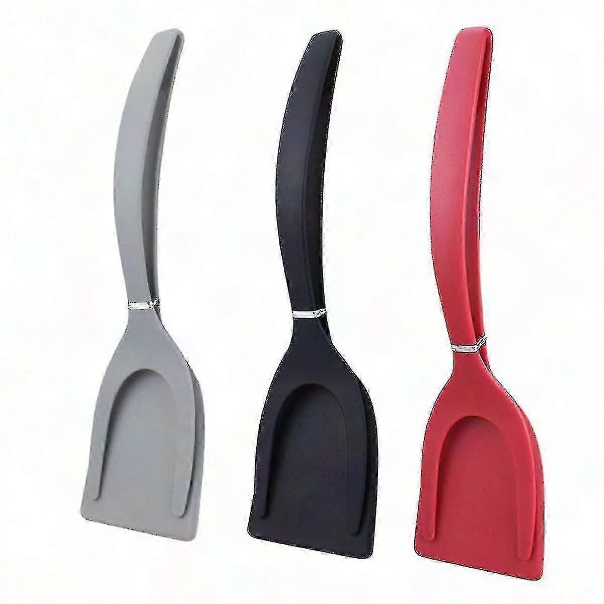 Nylon Pancake Spatula with Egg Flip Tongs for Omelette and Frying Kitchen Tasks