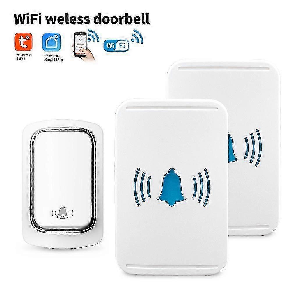 Tuya WiFi langaton ovikello Akkua ei tarvita vedenpitävä Langaton ulko-ovikello Smart life -sovelluksen asetus Smart Door -kello