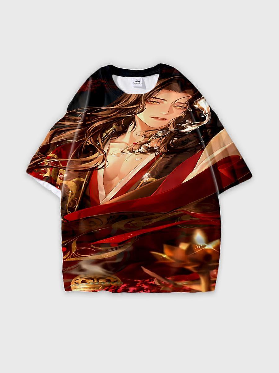 T-shirt round neck Cartoon Pattern loose short sleeve JW711