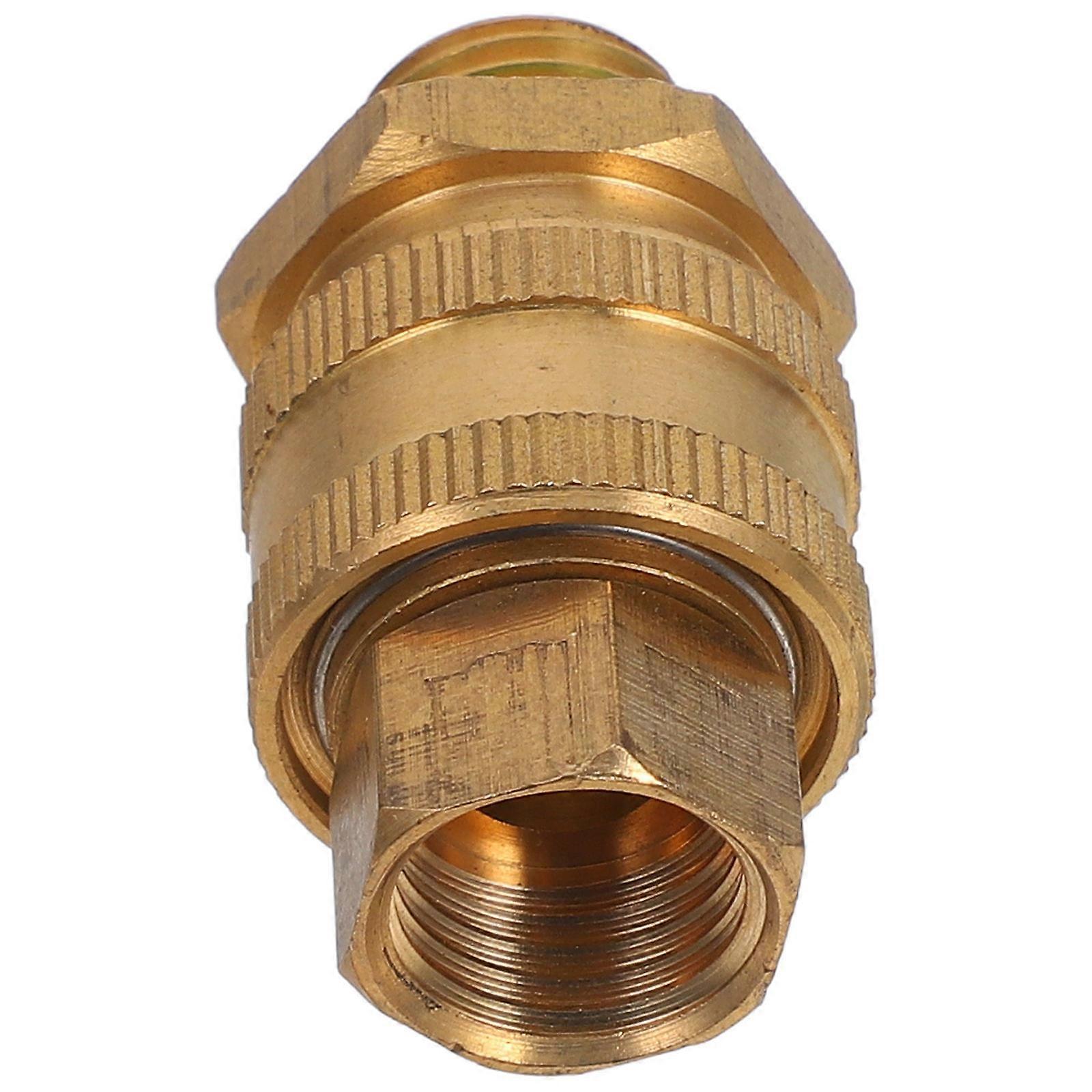 Brass Adapter High Pressure Washer Hose Connector For Agricultural Use .5 360 Degree Rotation 1Pcs