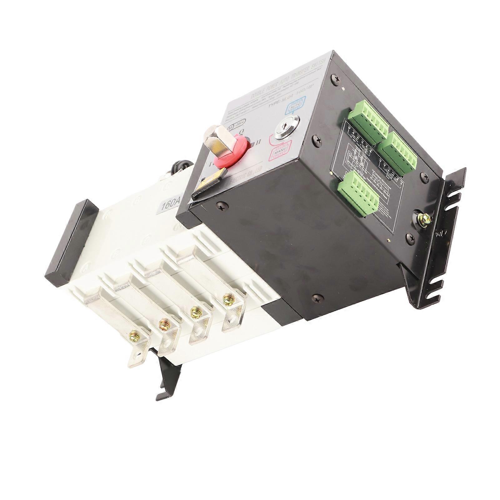 Generator Transfer Switch PC Isoliert 2in 1out Dual Power Automatischer Transferschalter AC400V 160A 