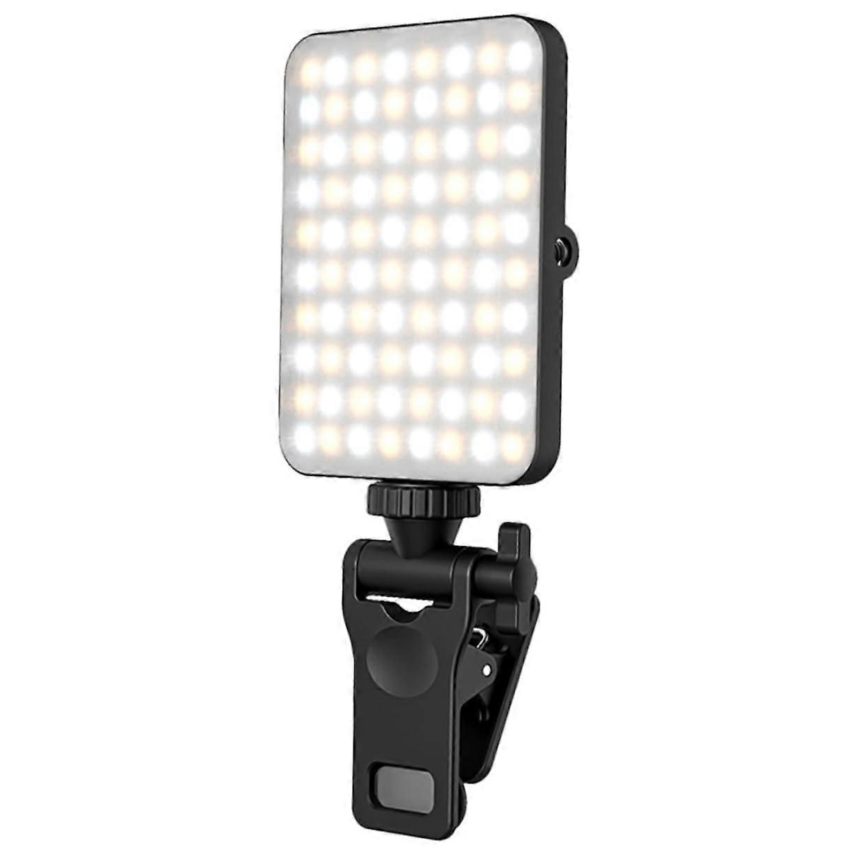 LED Clip for Video Conferences Adjustable LED Light for Smartphone, Laptop, and Tablet Rechargeable Streaming Lighting