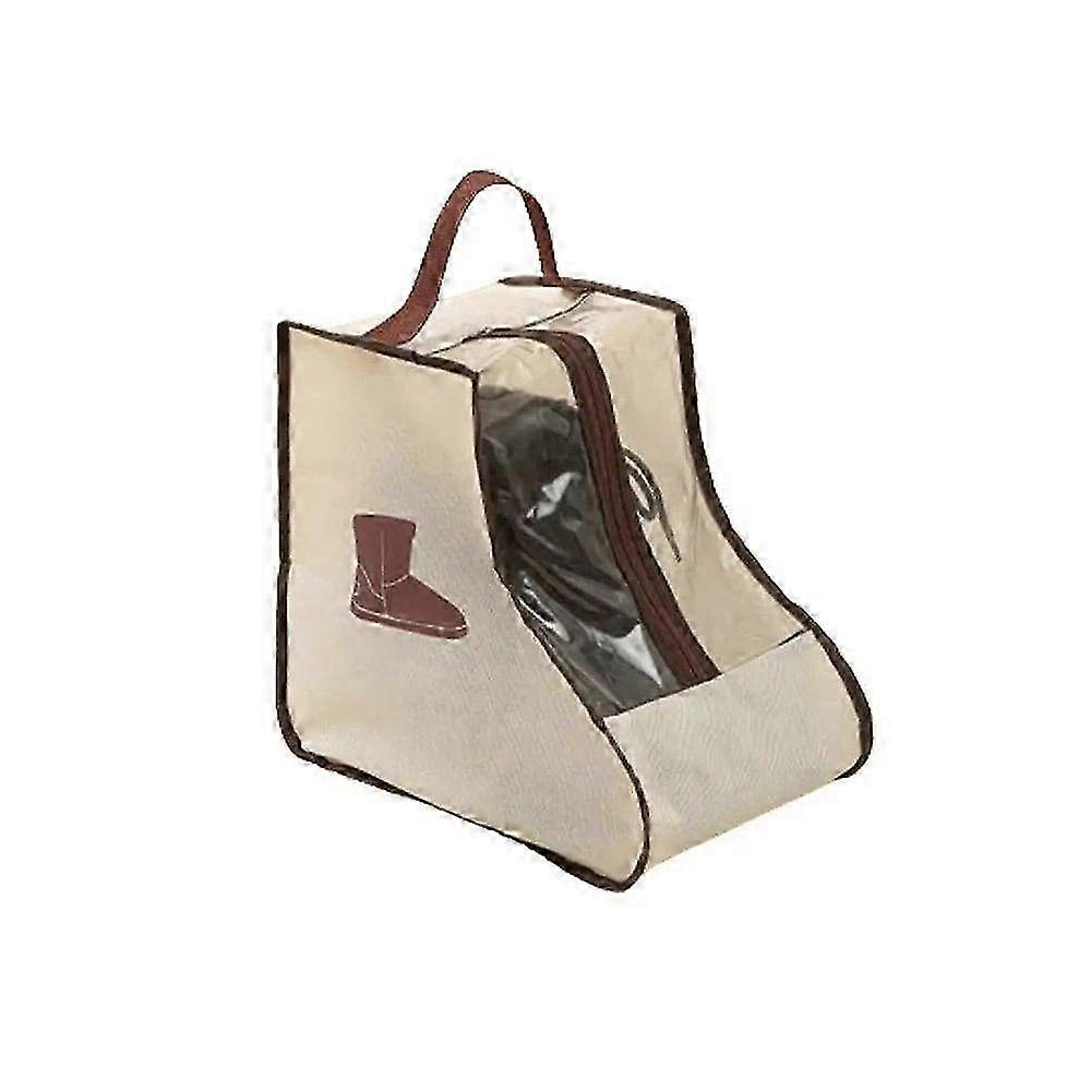 Practical Tall Boot Bag for Long Boots - Reusable Underbed Storage Organizer with Convenient Pockets for Neat Boot Storage