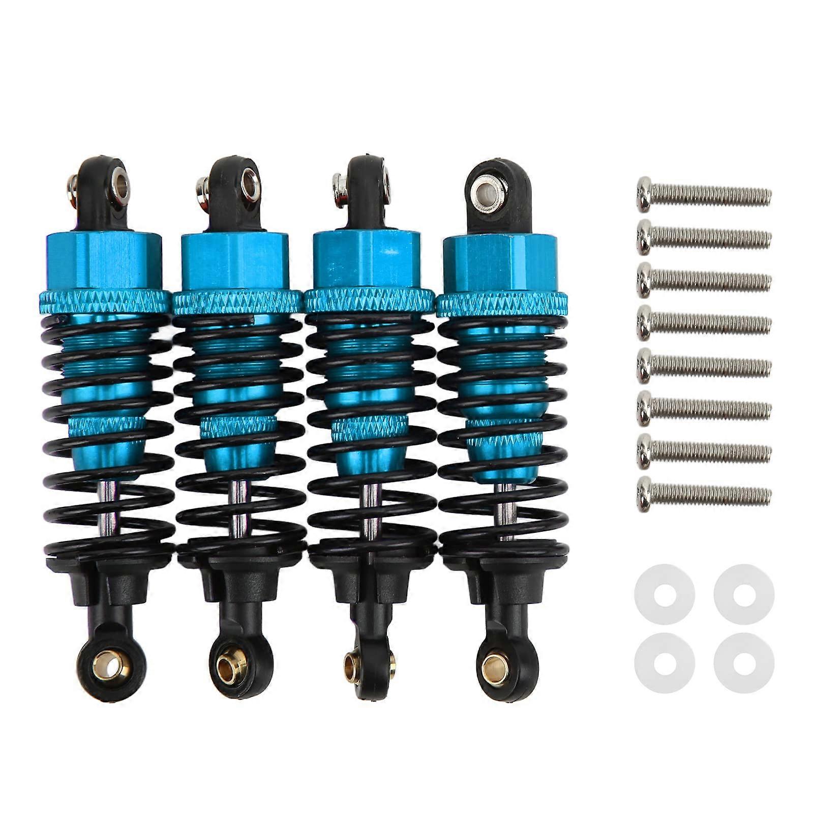 RC shock absorber replacement, lightweight RC damper set made of aluminum alloy, quick installation, stable performance (Blue)