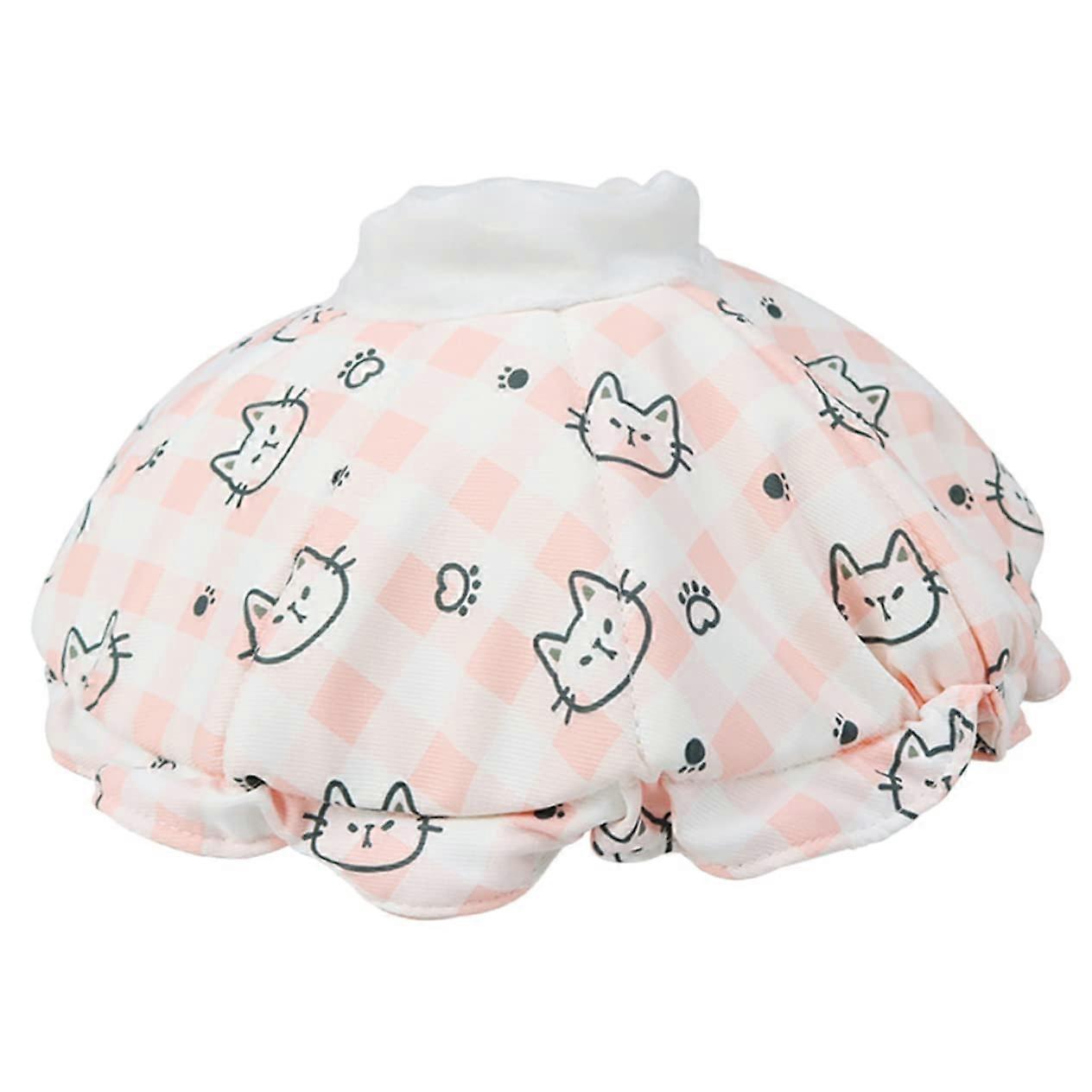 Pet Collar Cone for Cats and Dogs, Adjustable Anti Scratch Post-Operative Dog Neck Cushion, Soft Fabric Recovery Collar