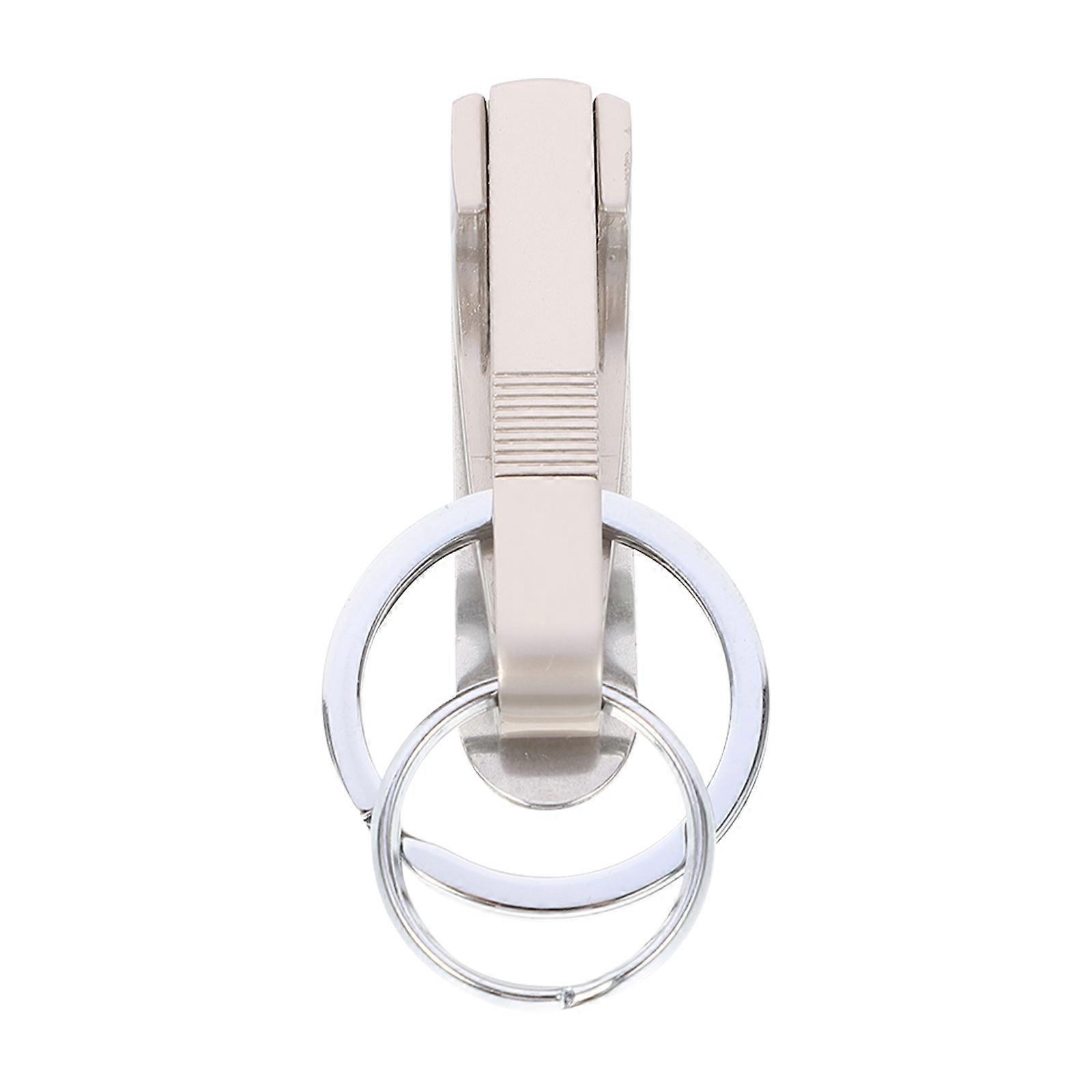 Lightweight Titanium Keychain Clip with Belt Loop Durable Key Holder for Men's Sports Pants, Access