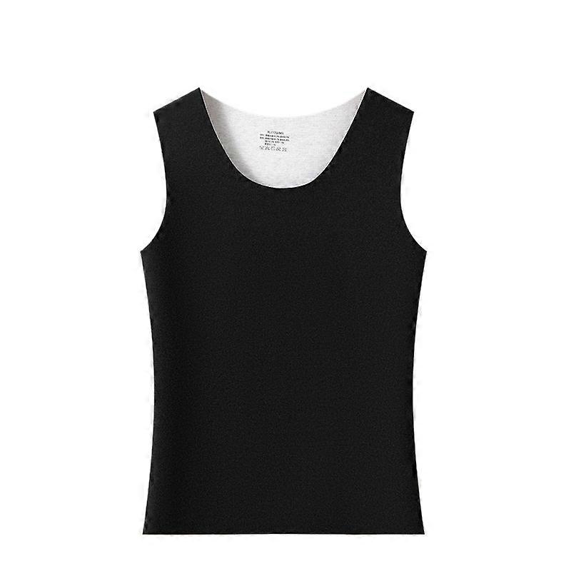 Wool Silk Seamless Thermal Vest Fleece Lined Base Layer Double Sided Brushed