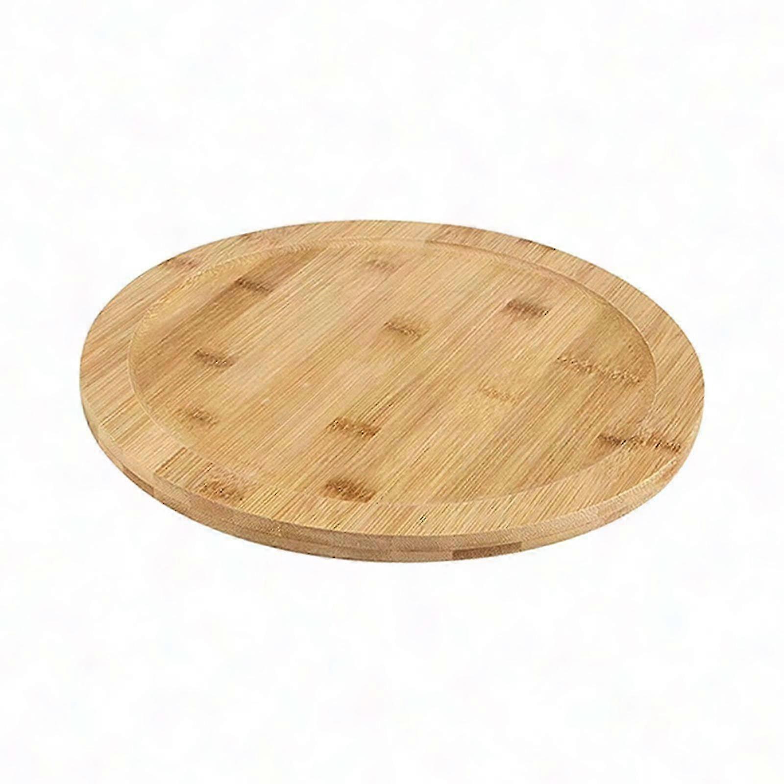 Round Wooden Turntable for Kitchen Cabinet and Dining Use