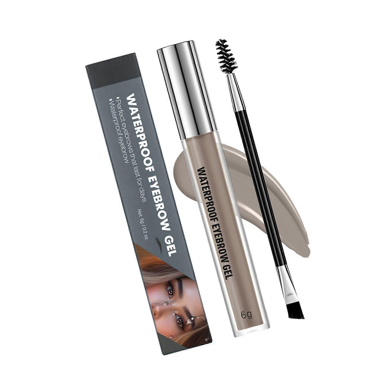 Quick-Drying Eyebrow Gel with Double Head Waterproof Brow Gel Wild Eyebrow Dye Shaping Cream for Woman Brow Makeup 4