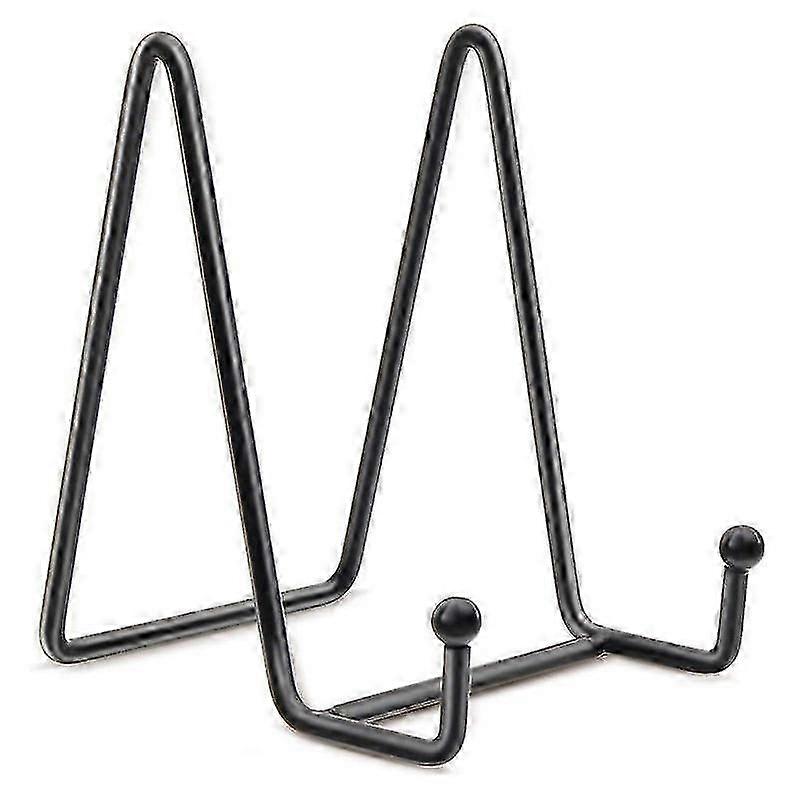 Display Plate Rack - Metal Frame Black Iron Easel Display Rackblack1pcs
