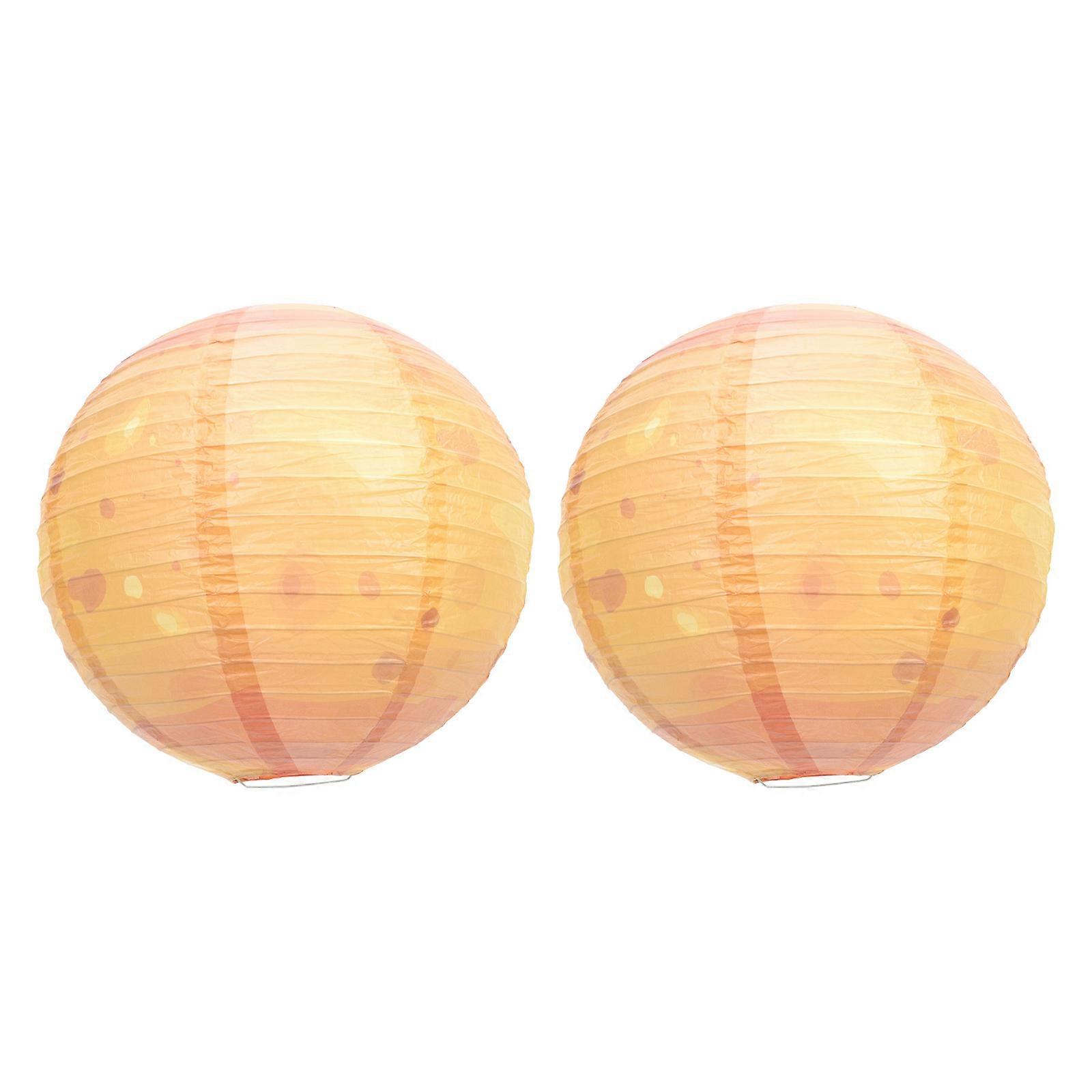 Folding Planet Lanterns 2pcs Durable Paper Decorations for Birthday Parties, Home & Themed Events with Unique Design