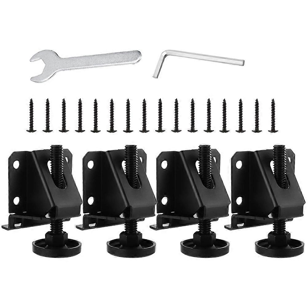 Adjustable Heavy Duty Leveling Feet for Furniture Shelves Cabinets Workbenches – Durable Moisture Resistant Table Leg Levelers (4pcs)