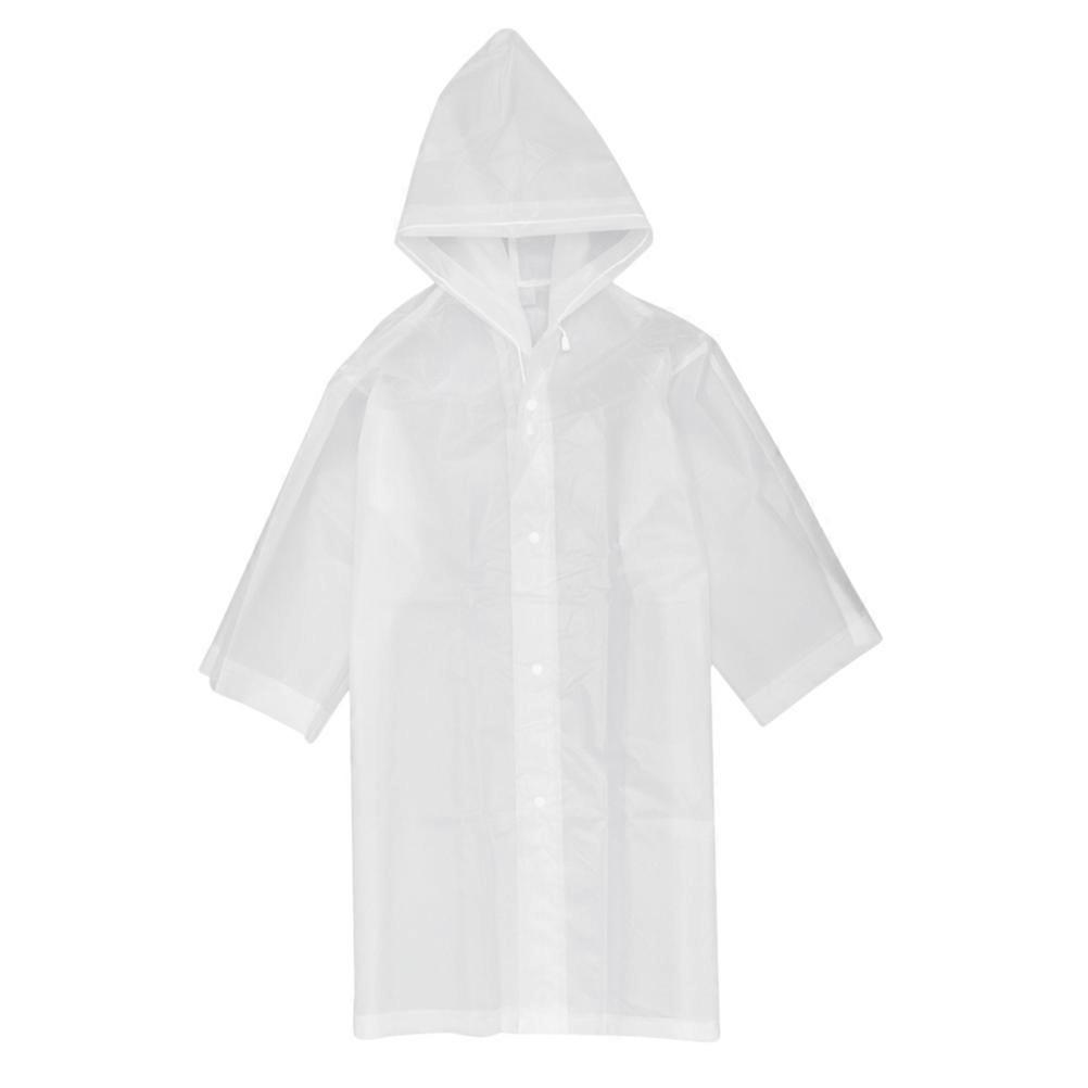 2Pcs Kids EVA Thicken Raincoats Simple Waterproof Practical Rainwear Pink White