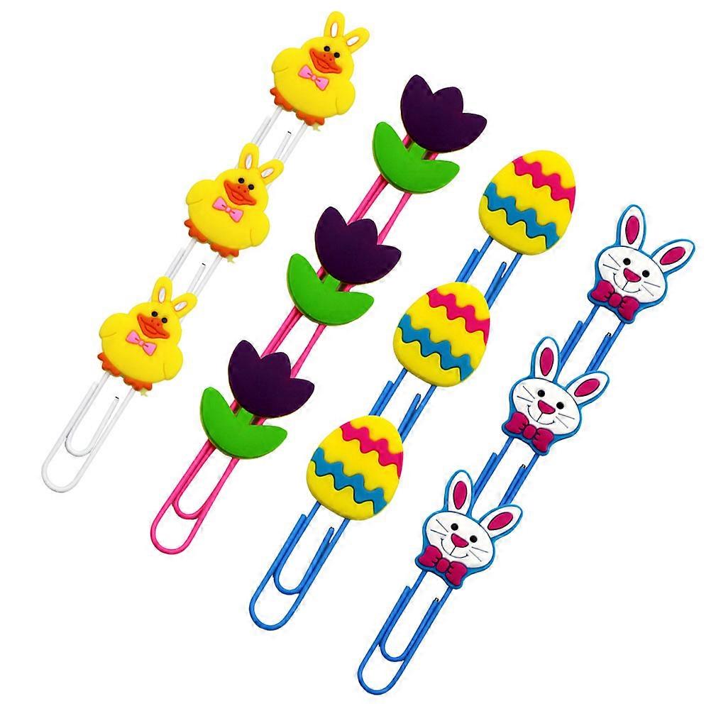 Bookmark Clips Creative Shape Marking Pages School Use Assorted Color 12Pcs