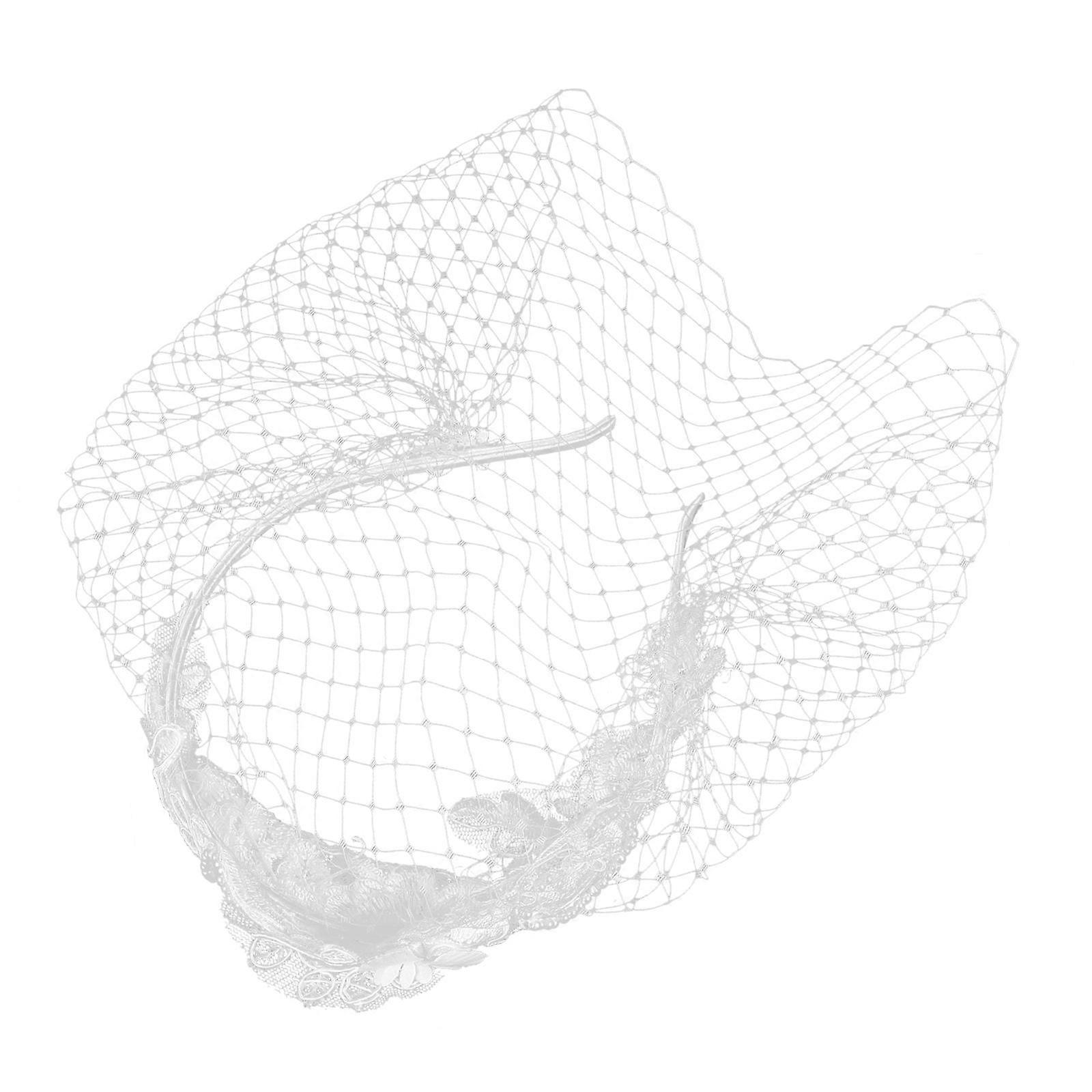 Formal Outfit Complement Tea Party Headband with Veil for Ladies 1Set