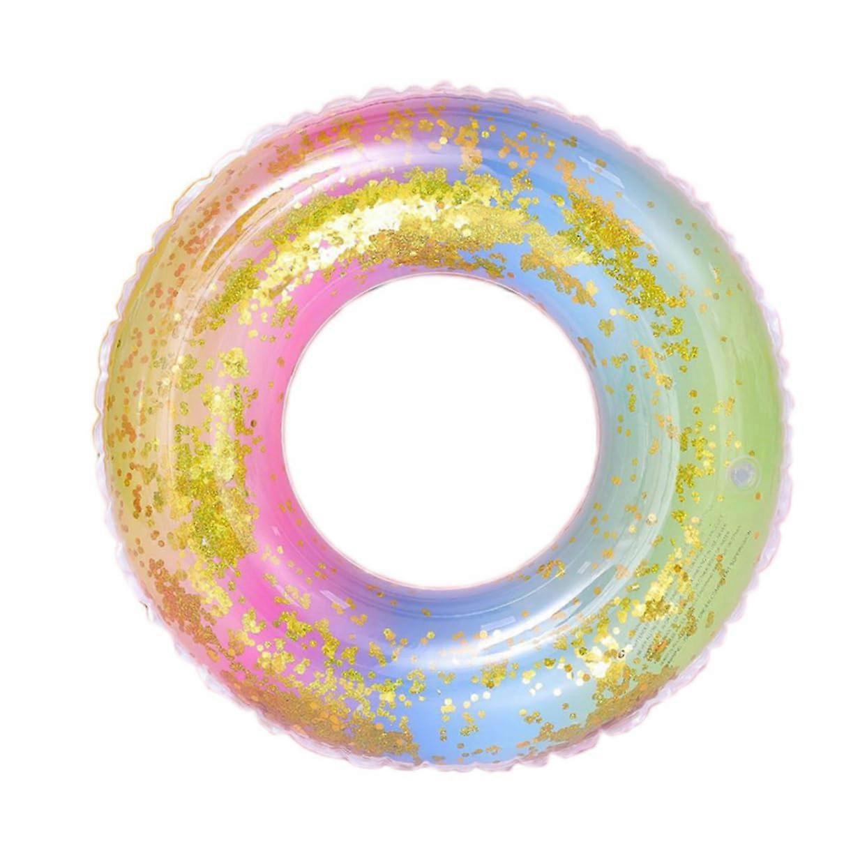 Inflatable Swimming Ring 70x70 CM Large Sparkling Pool Float For Adults Portable Ring