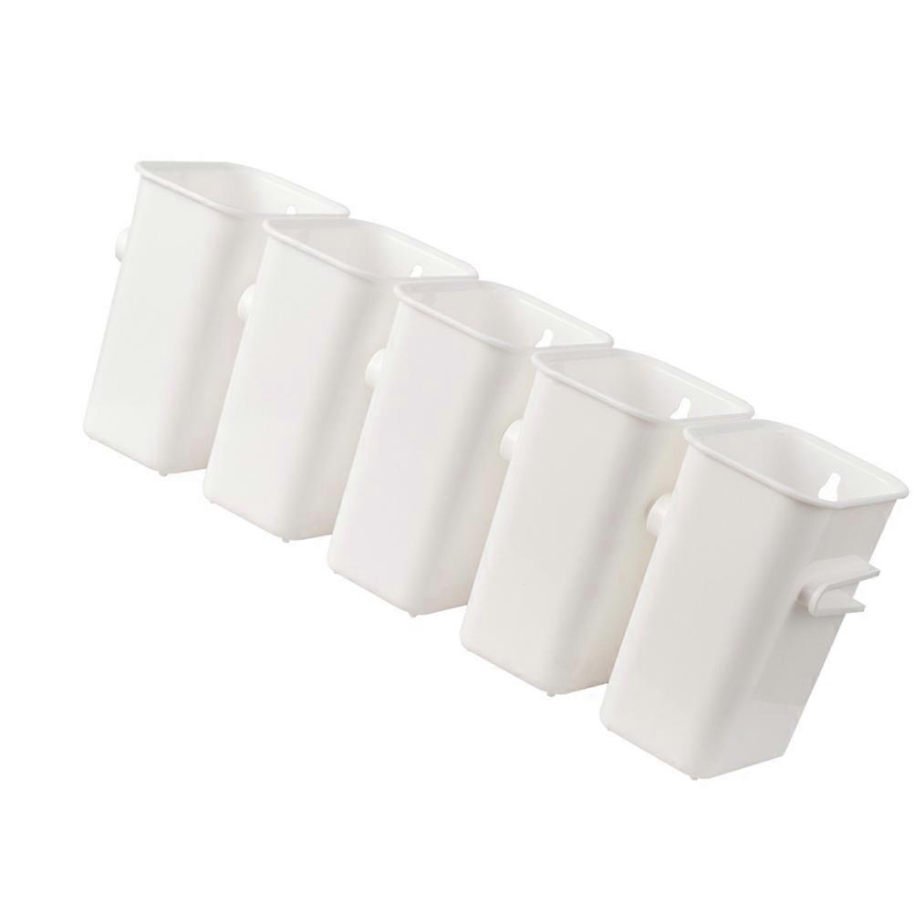 Fridge Organizer Set Wall-Mounted Storage Container For Kitchen Bedroom 1Set 33.5X11.5Cm White