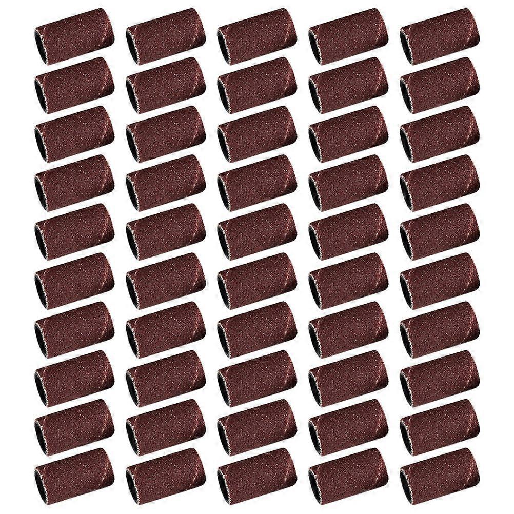 Nail Polishing Sandpaper Bands for Nail Drills with Corundum Material 100pcs Red