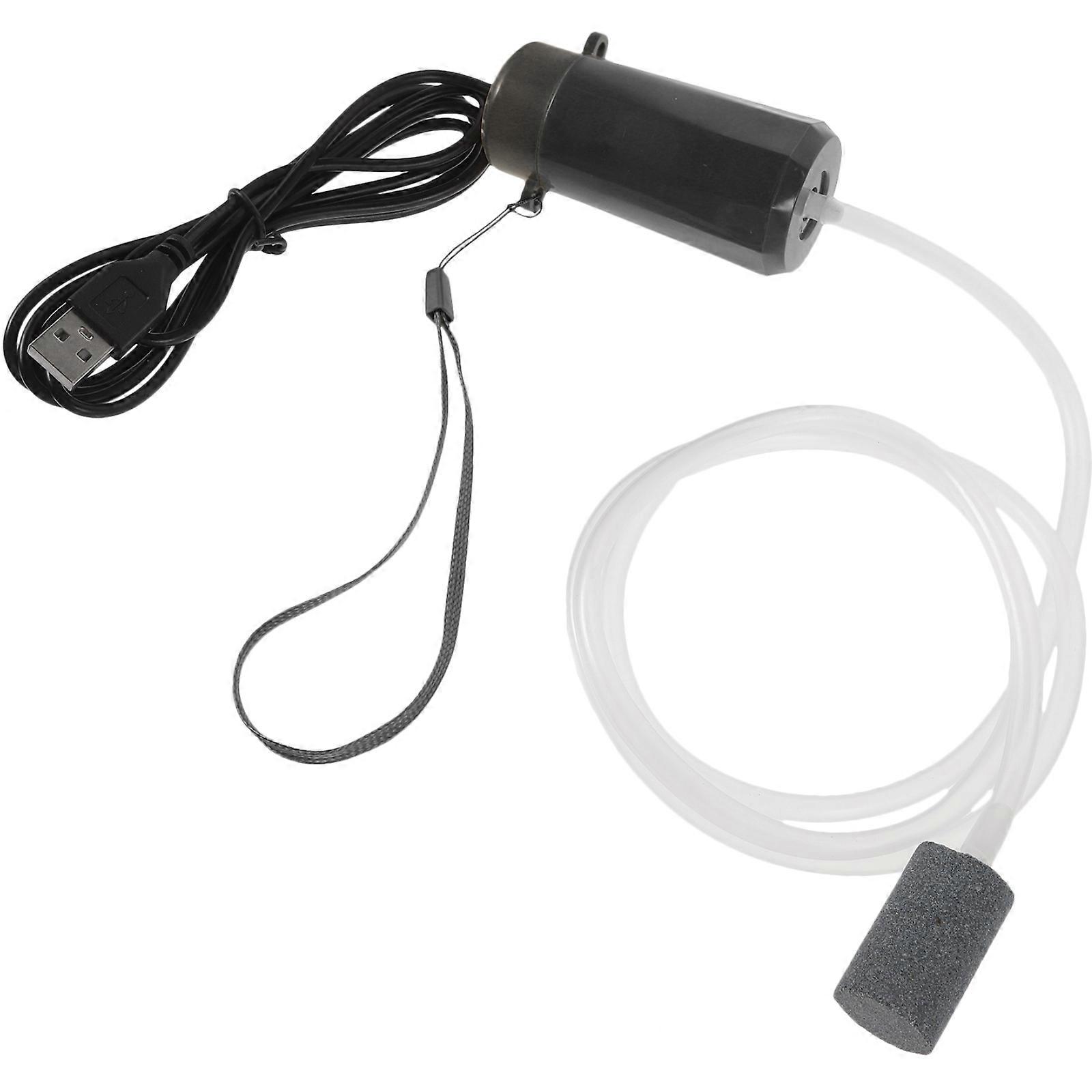 Portable Bubbles Oxygen Pump USB Powered Aerate Fish Enthusiasts Pet Owners 1Set