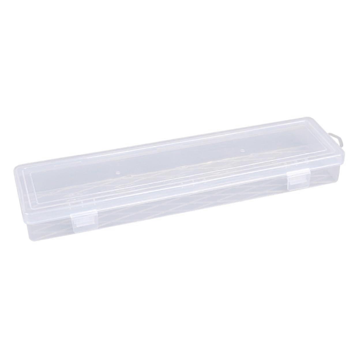 Small plastic tool box with transparent design for storing craft supplies