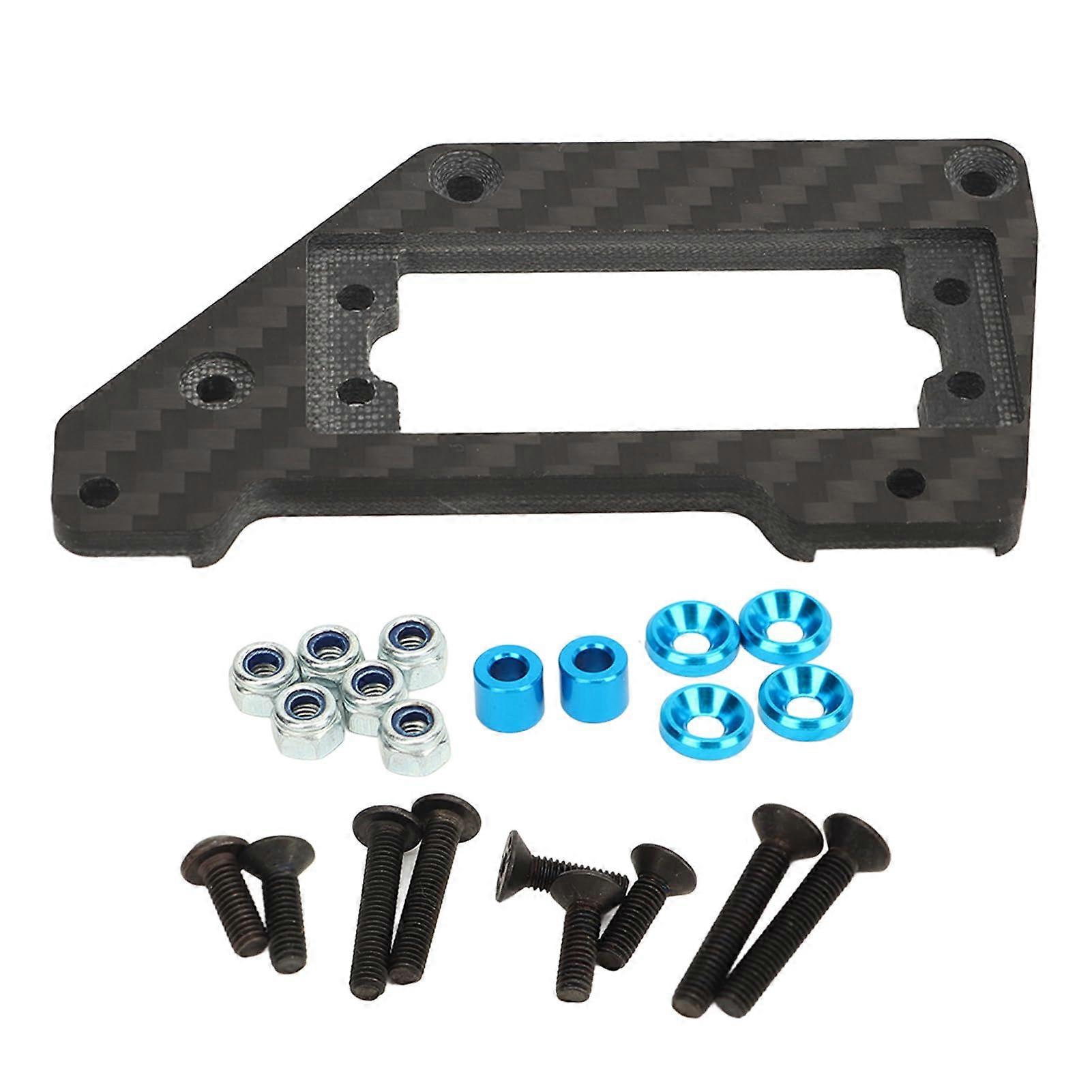 Carbon Fiber Servo Mount for Axial SCX10 Pro 1/10 RC Crawler, Lightweight Heavy Duty Design, Enhanced Strength Upgrade