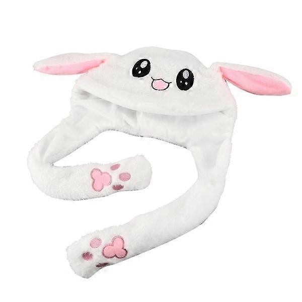 Bunny Ears Plush Hat Cute Bunny Hats Moving Ear Rabbit Hat with Moving Ears Cute Soft Plush