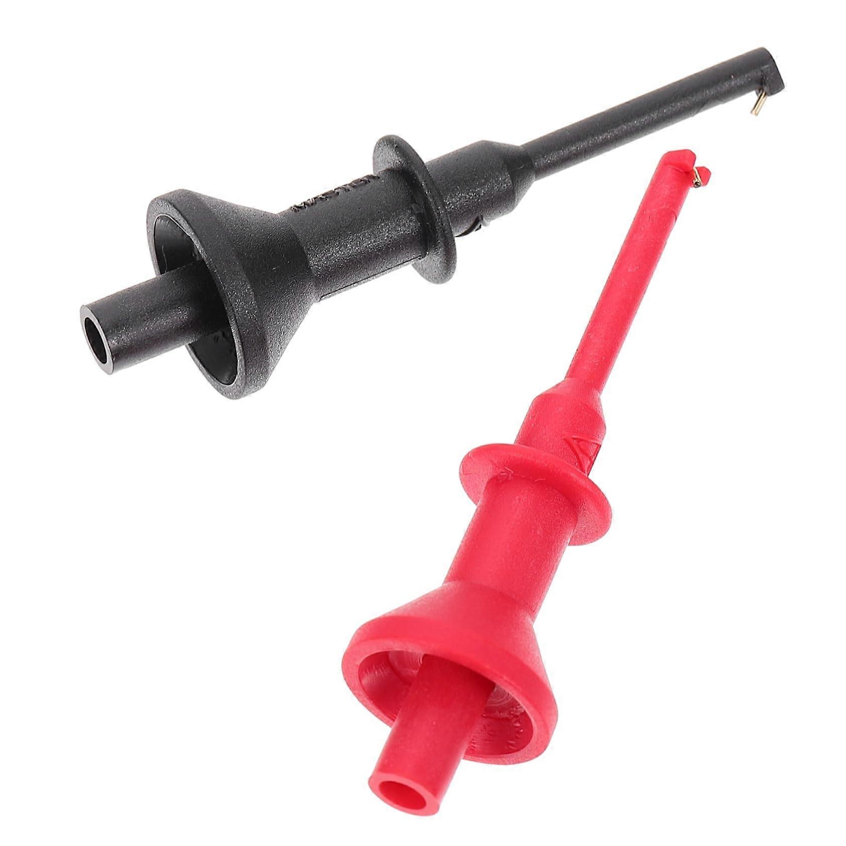 2 Pieces Test Hook Clips Multimeter Test Probes for Precise Measurements, Durable and Easy to Use for Electronics Voltage Testing