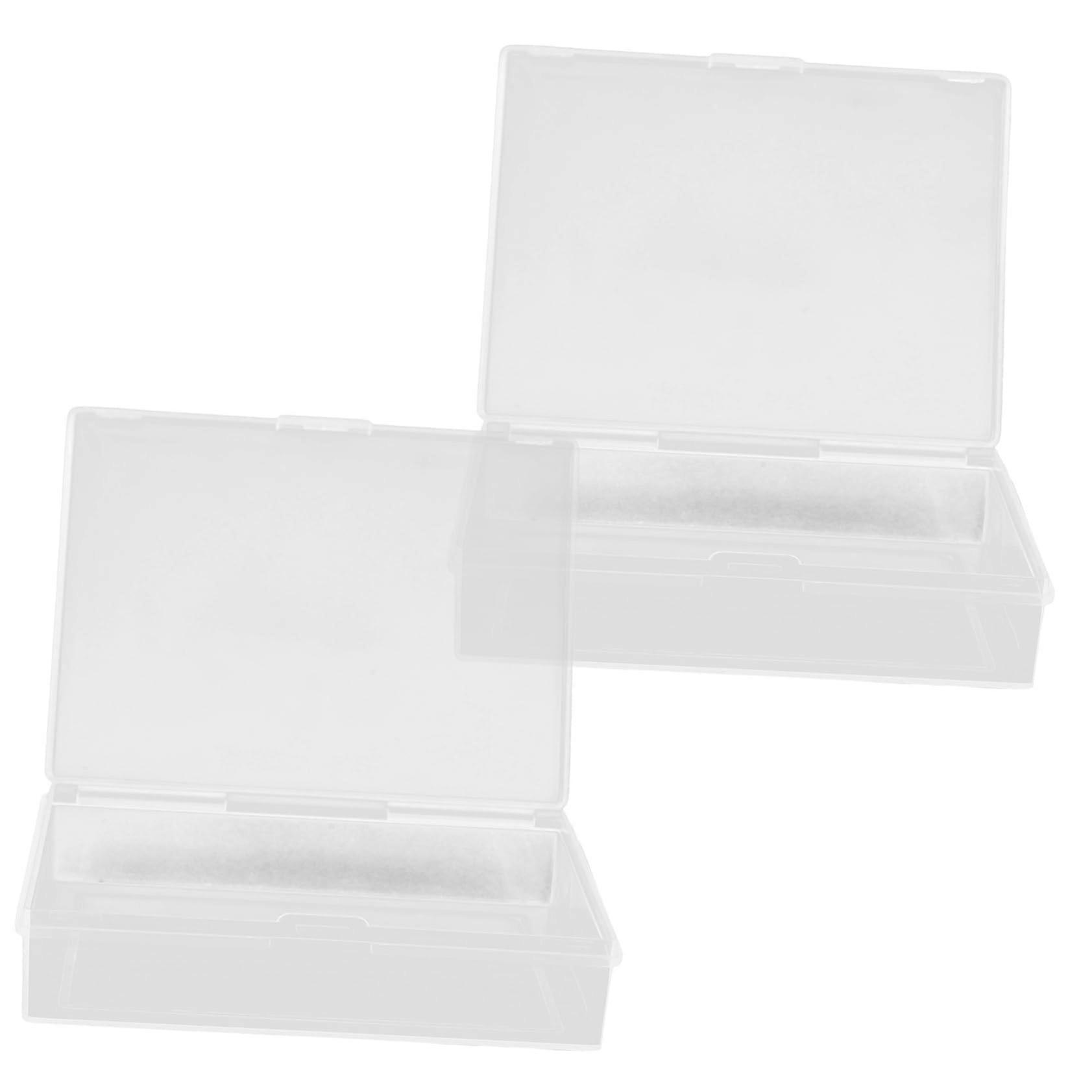 Pack of 2 Transparent Storage Box for Playing Cards, Clear Card Case
