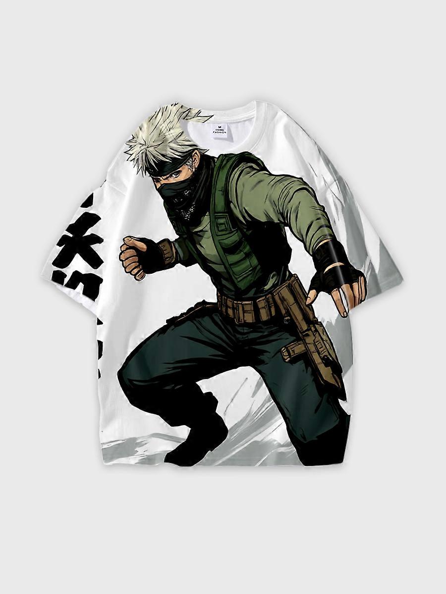 T-shirt round neck Role Pattern loose short sleeve P866