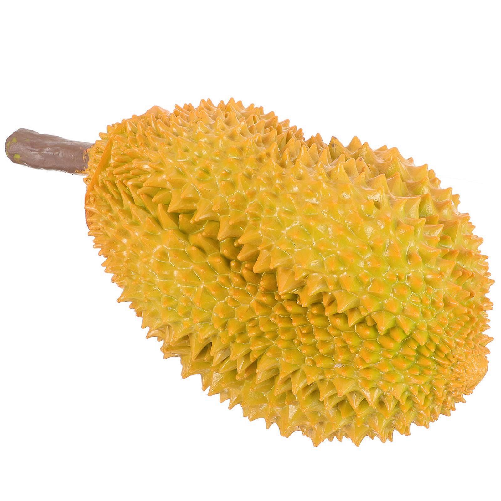 Yellow Fake Durian Fruit Model for Decor Photo Props and Accessories 6 x 4 inches