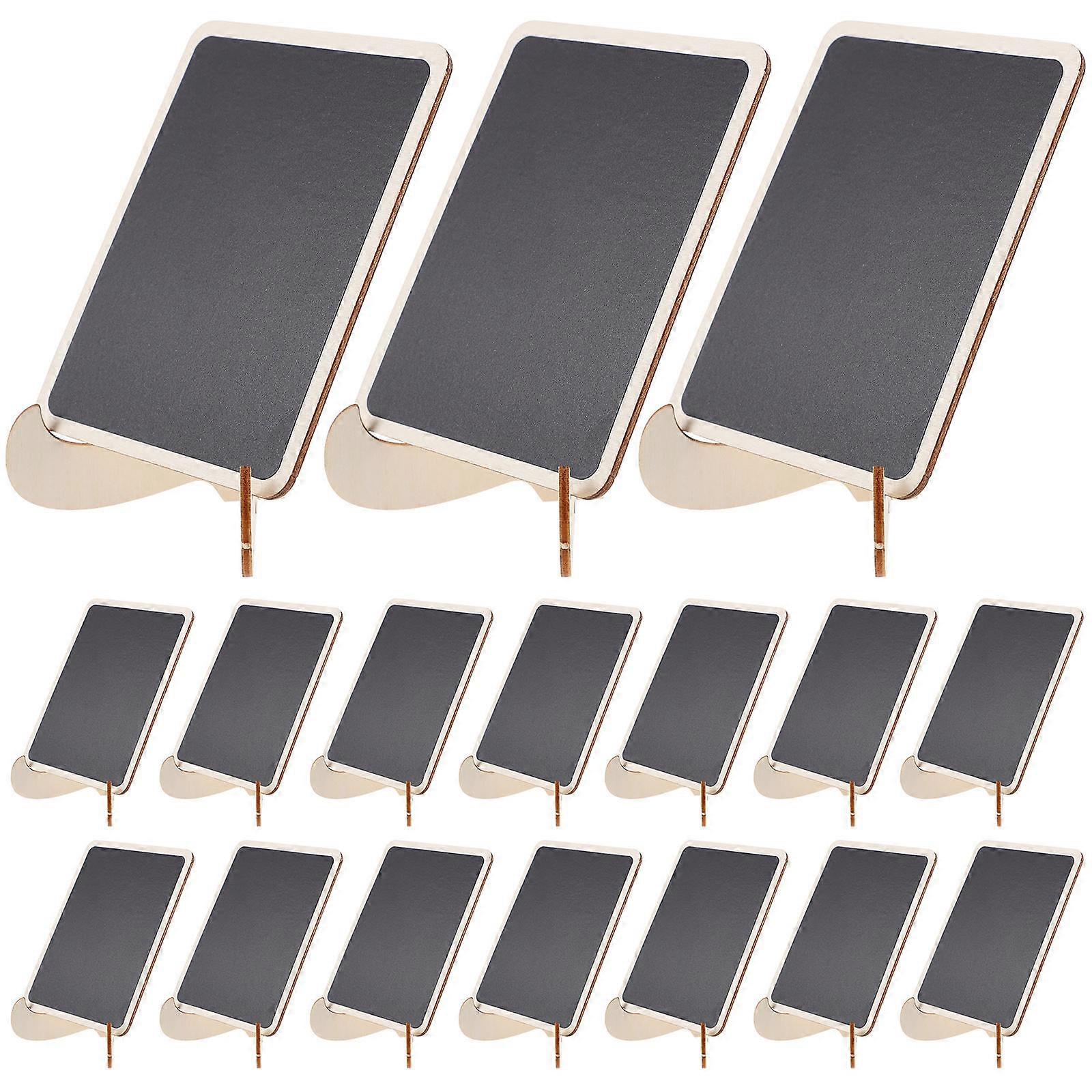 Mini Chalkboard Signs Small Blackboards Reserved Message Boards for Home Decoration Office Use 10x6cm Wood Message Display 20Pcs