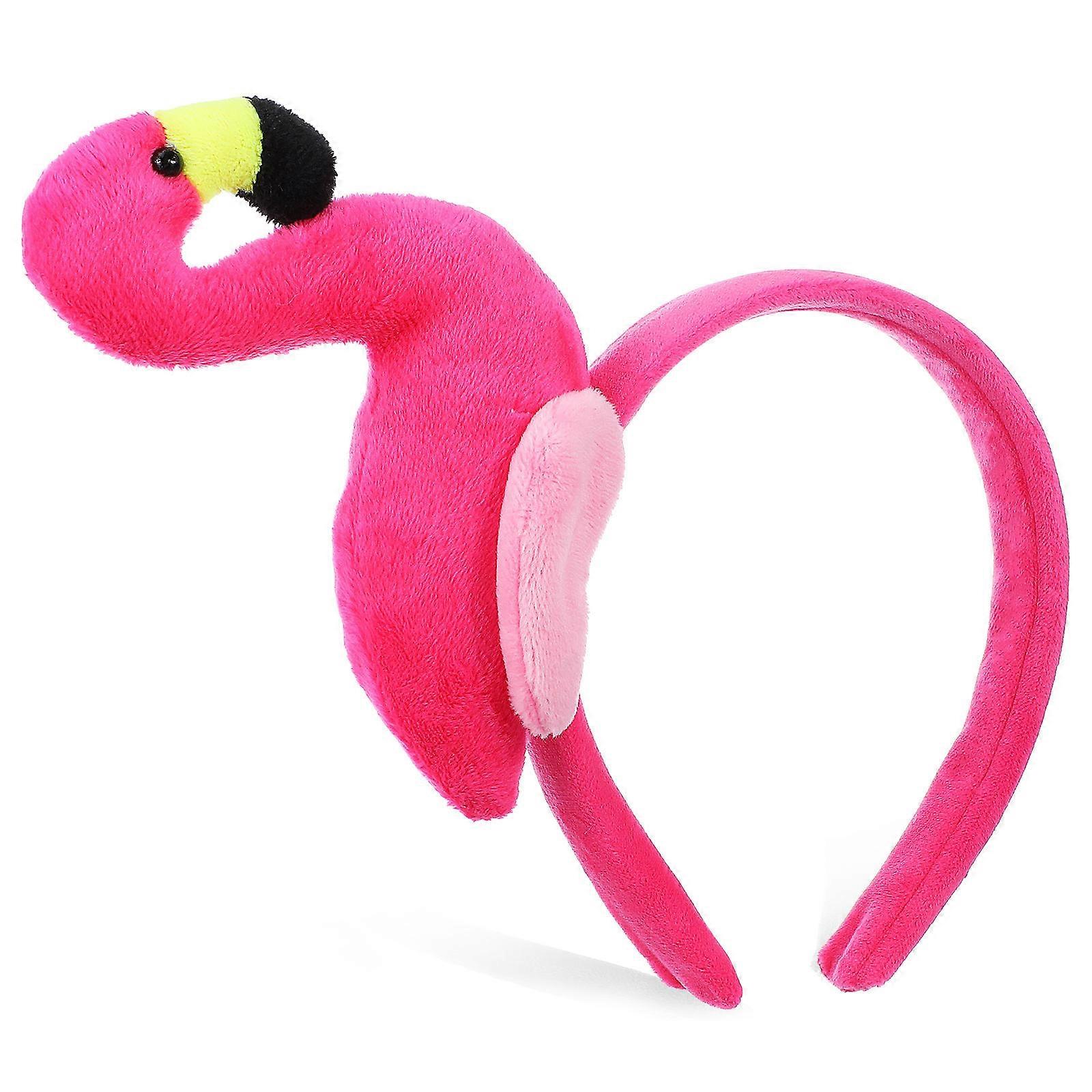 Flamingo Hair Band for Decoration with Fabric Comfort and Skincare Functionality Multi Color One Size