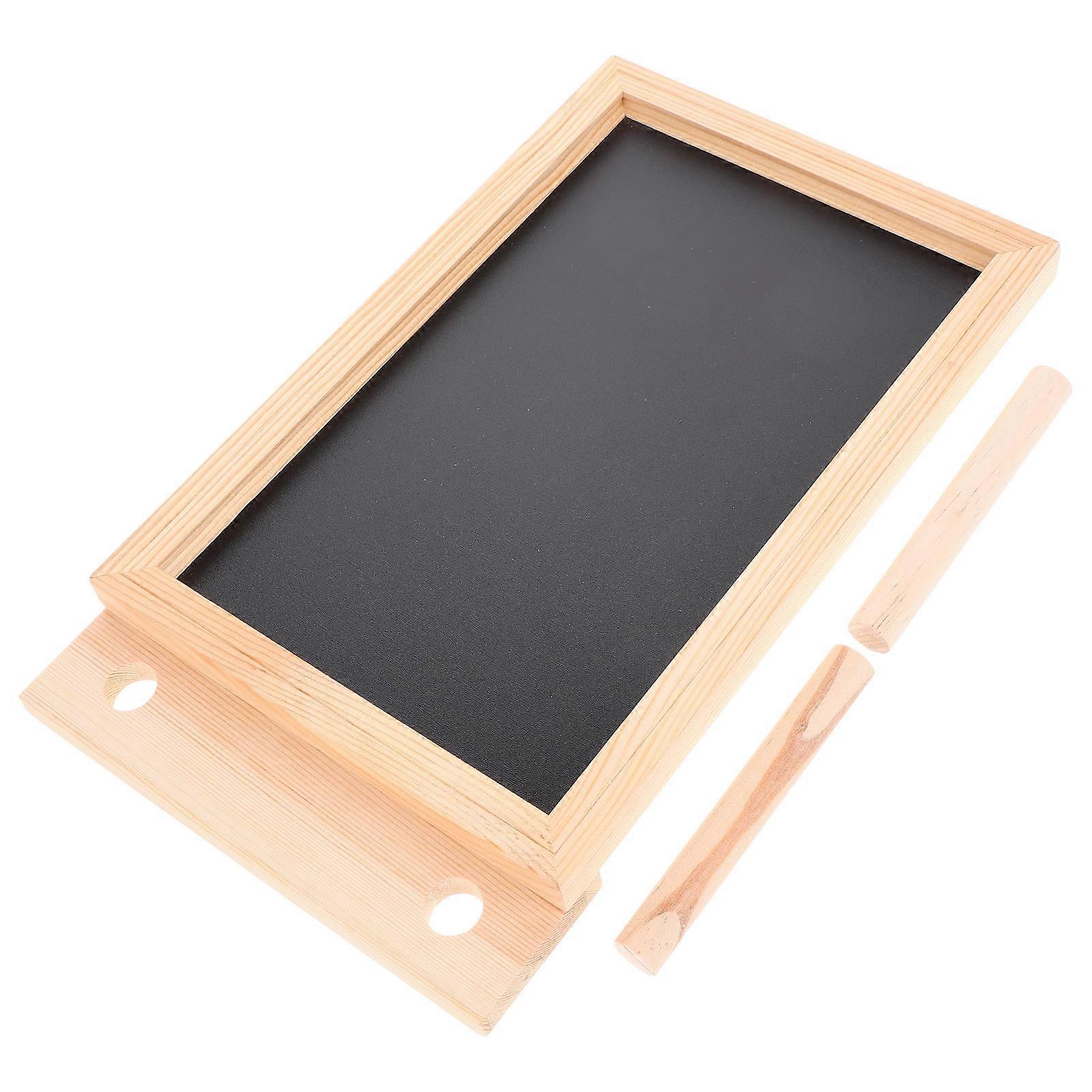 Chalkboard Sign Multi Function Desktop Memo Board for Restaurants and Parties, Compact Blackboard with Smooth Writing Surface for Menu Display and
