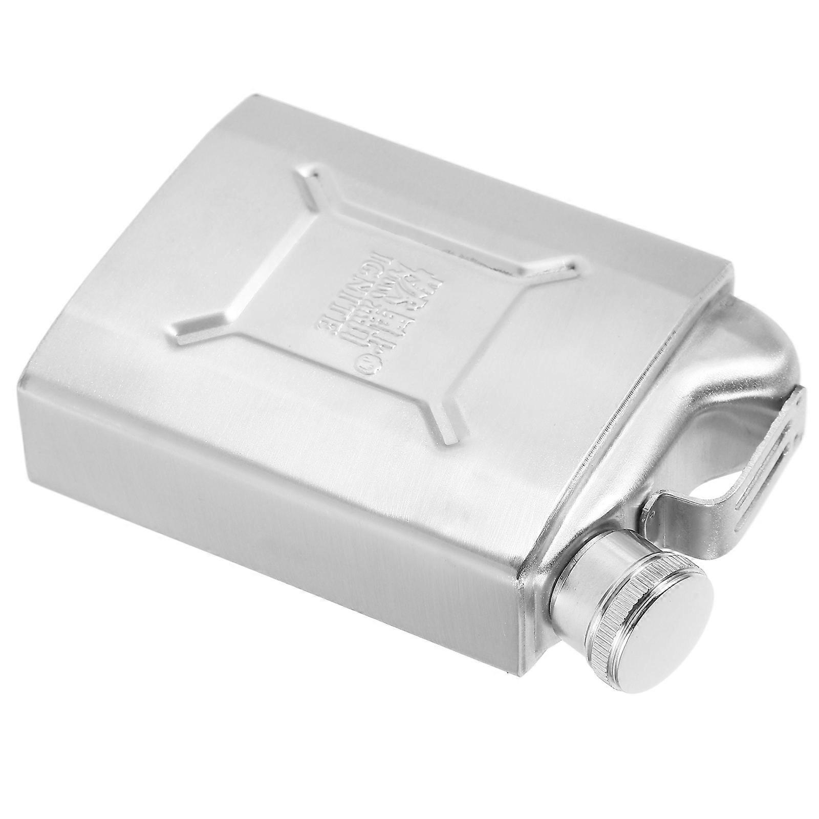 Stainless Steel Flask for Liquor Storage Silver Compact and Portable 5oz (150ml)