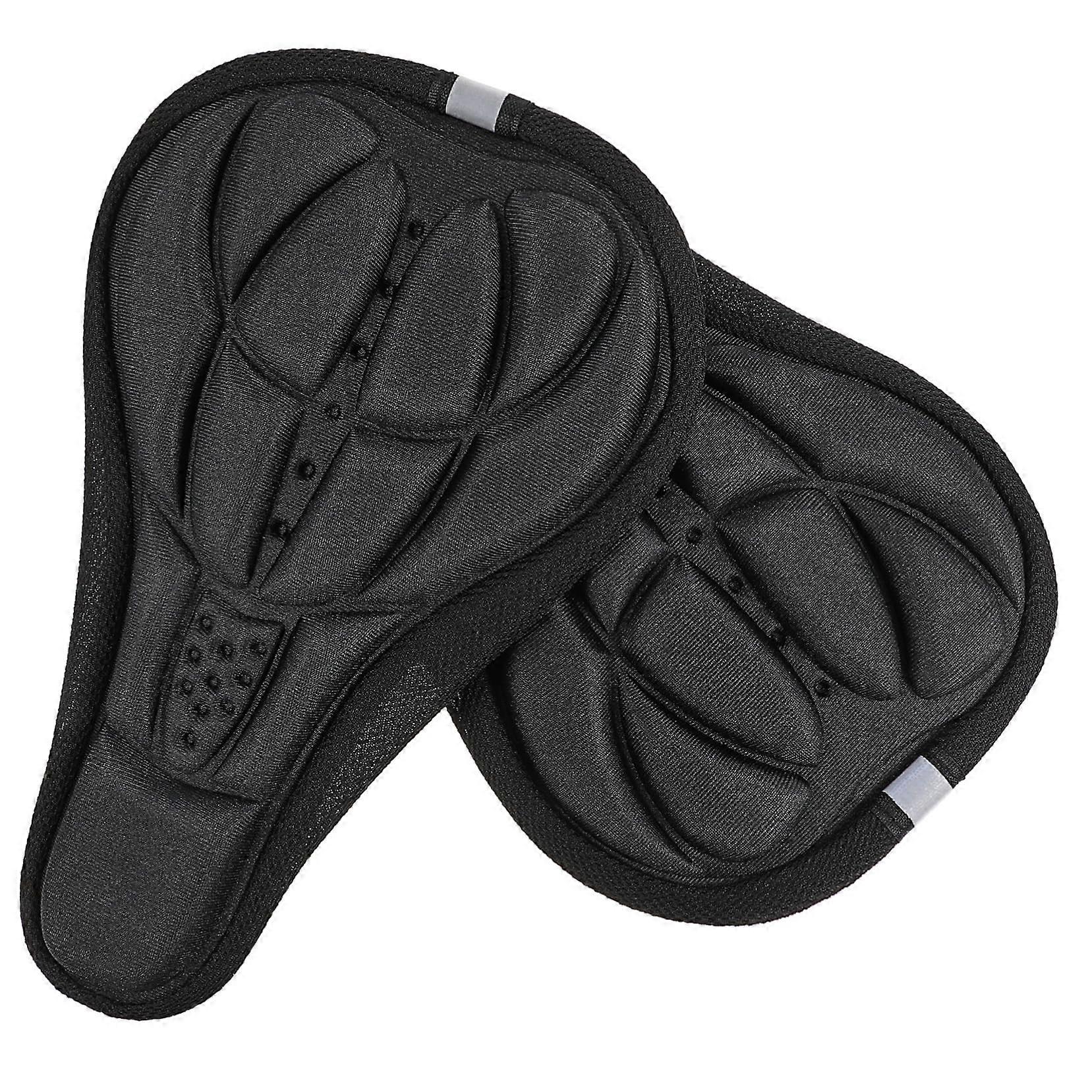 2-Piece Mountain Bike Seat Covers Cushions, Elastic and Stylish, Easy to Install, Universal Fit, Comfortable Padding