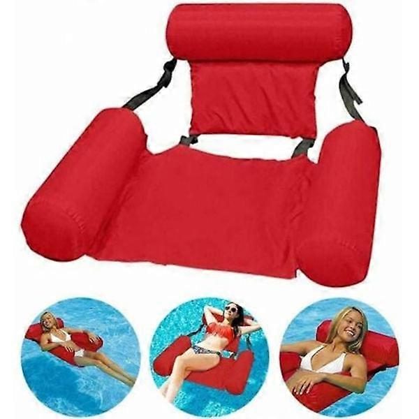 Pool Hammock Floating Lounger Inflatable Pool Chair Foldable Floating Water Hammock