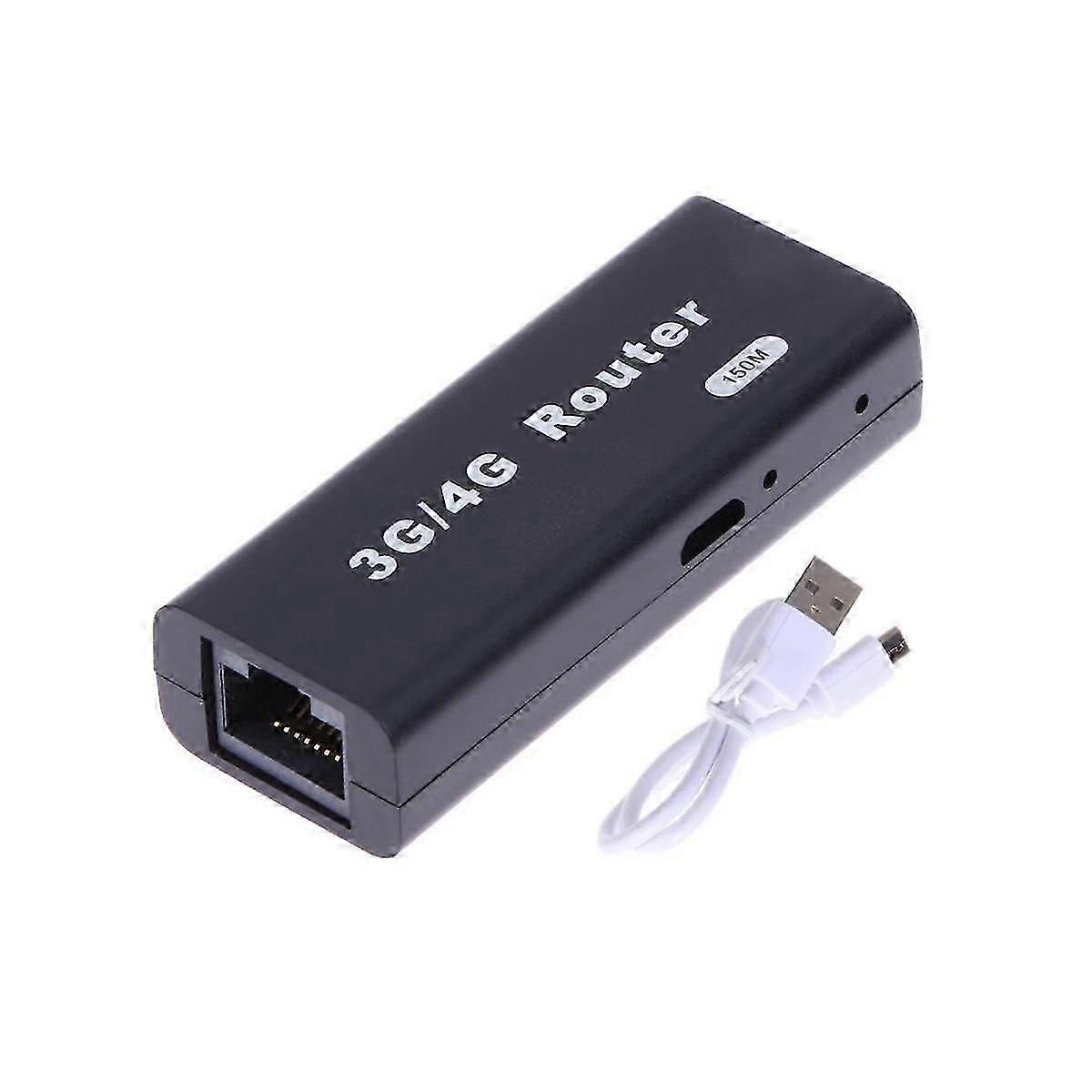 Mini Portable 3G/4G WiFi Wlan Hotspot WiFi Hotspot 150Mbps RJ45 USB Wireless Router with USB Cable