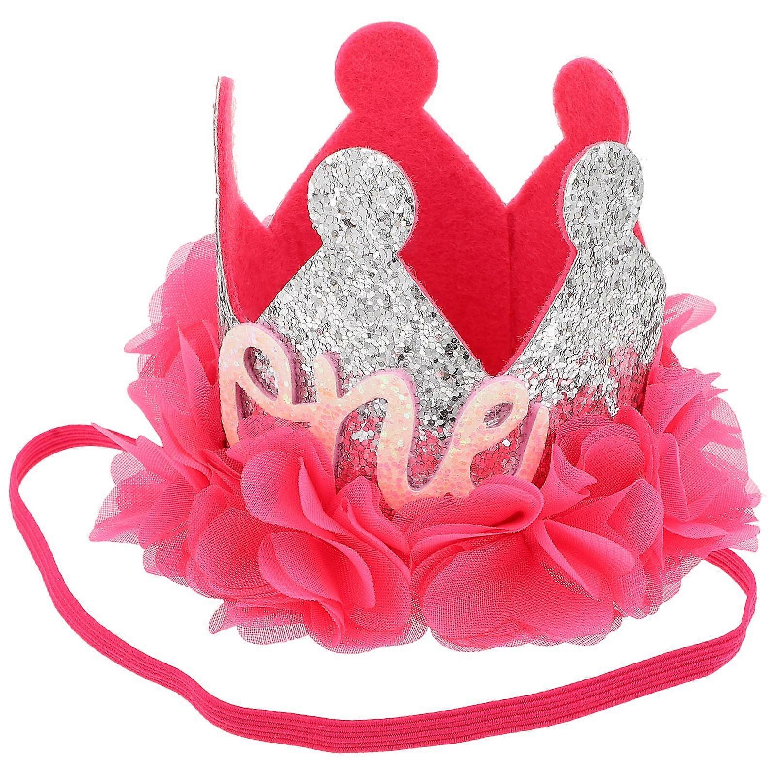 Decorative Headband 1Pc Crown Shape Tiara Crown For Infants Multi Birthday Party Suitable For Photo Shooting