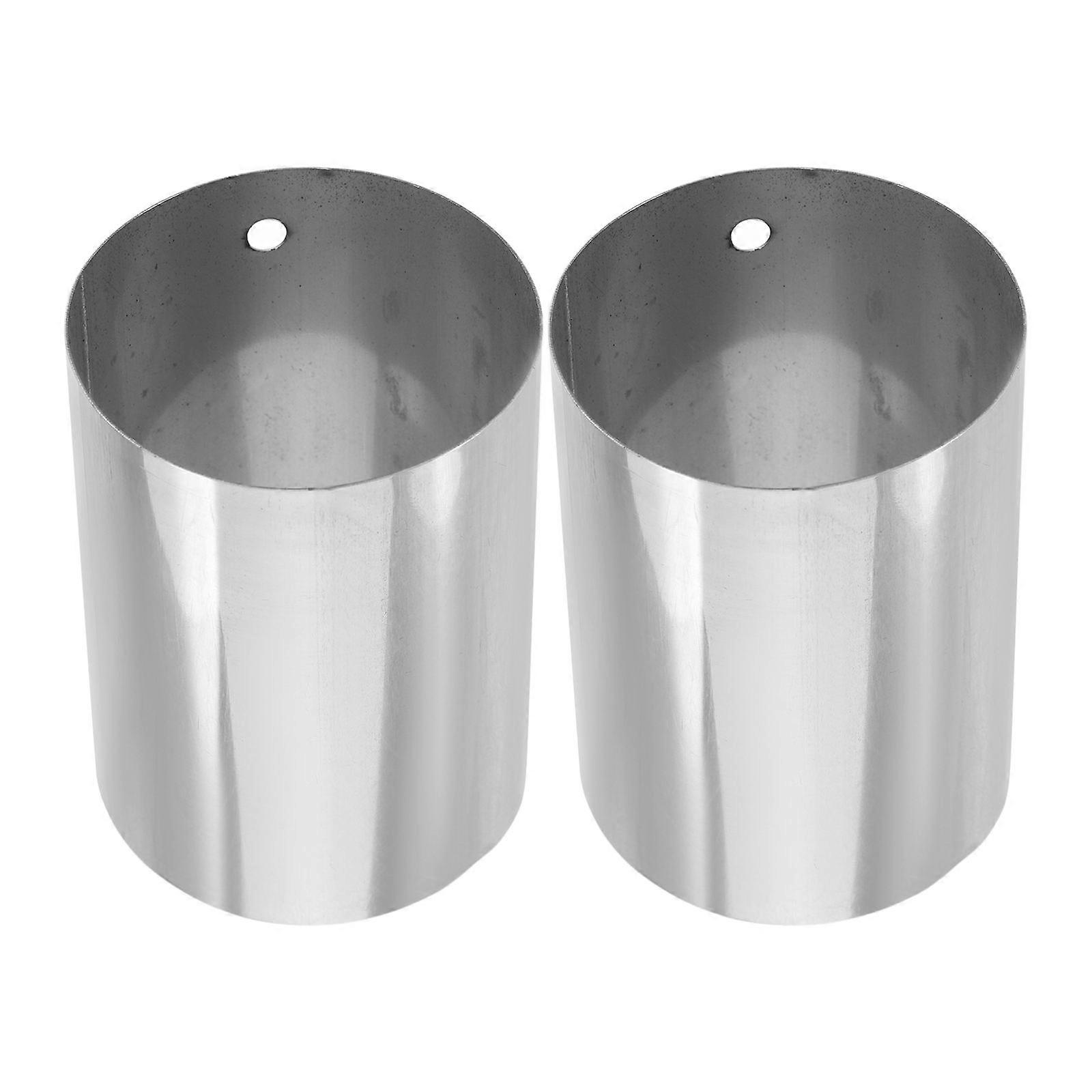 Handrail End Caps 2Pack Metal Stair End Sealing Caps For Wood Handrails Simple And Elegant Design Residential Installations