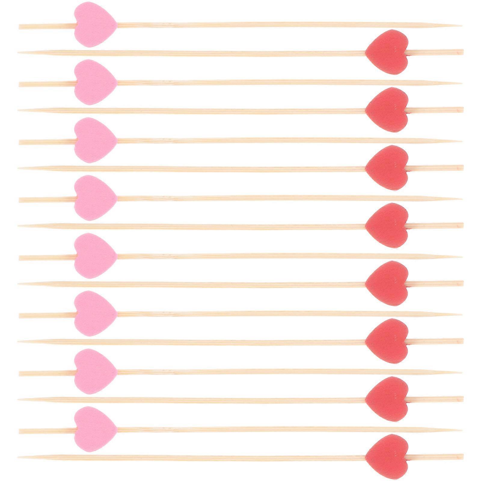 ディナーパーティーテーブルアクセサリーフルーツデコレーションピック木製300個