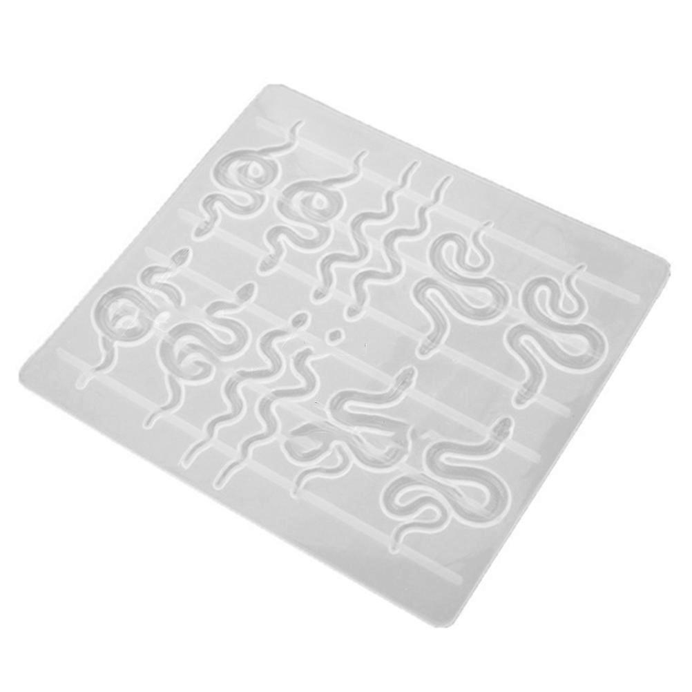 Snake Shape Earring Mold Creative Craft For DIY Projects 16.5X14.8CM Flexible 1Pack