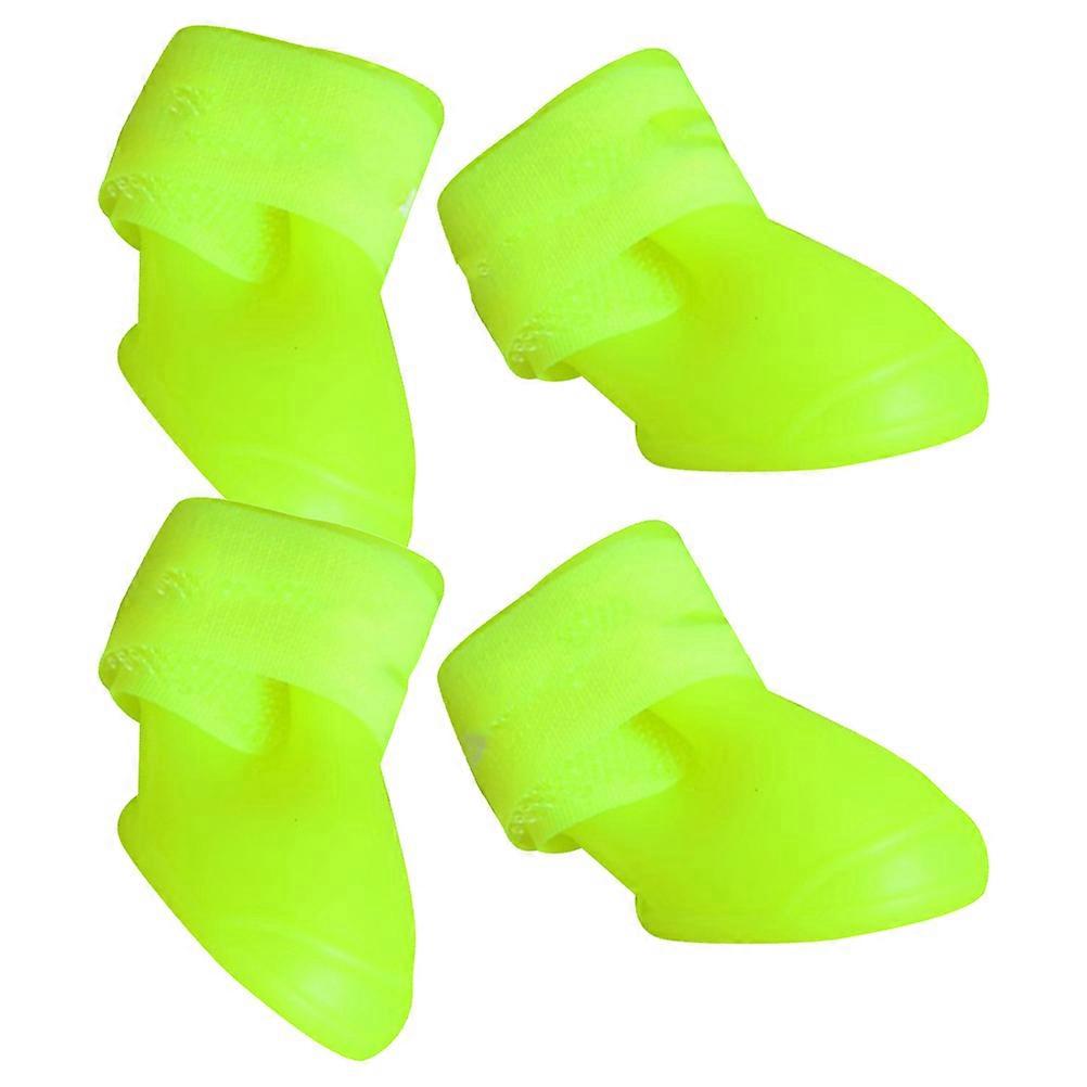 Durable Rubber Waterproof Puppy Boots For Snowy Weather Ideal For Pet Owners 1 Set