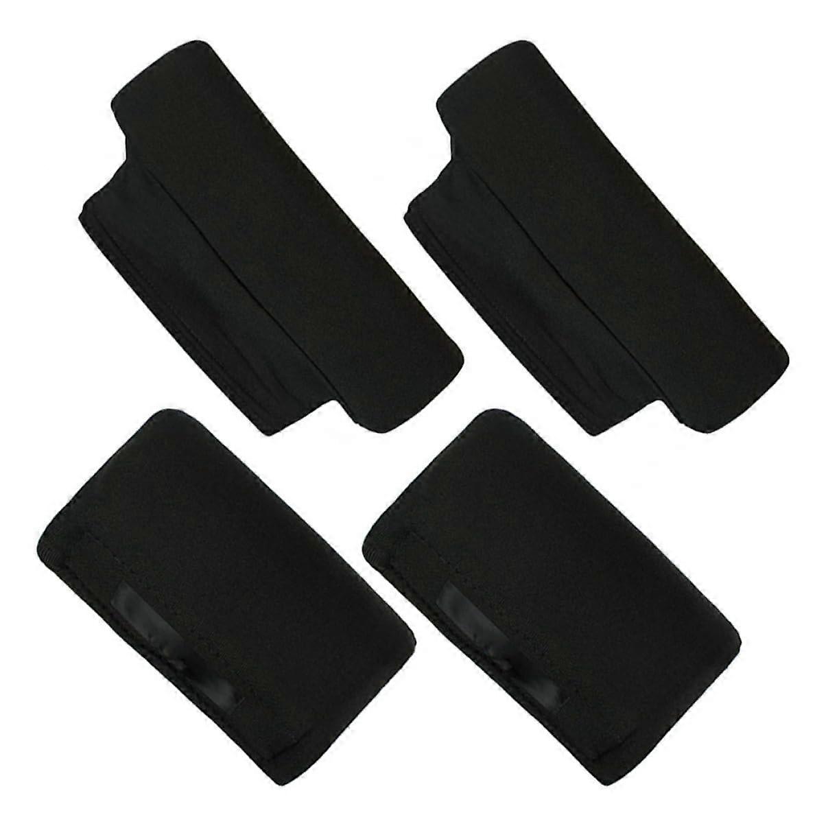 Smooth Crutch Pads for Arm Crutches Non-Slip Grip Cushioned Pad Universal Fit Black