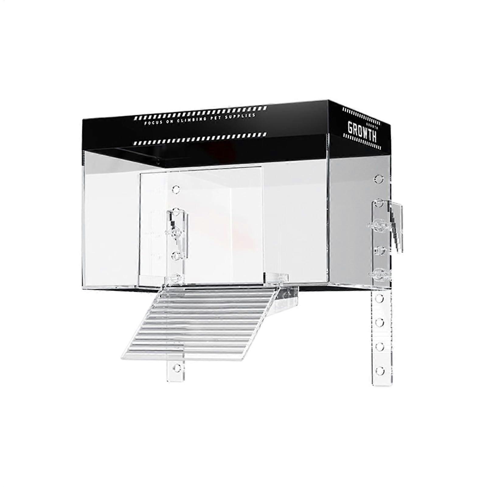 Turtle Sun Canister Latform With Lid For Sunbathing Reptile Terrapin Enclosure Cage Small Balcony