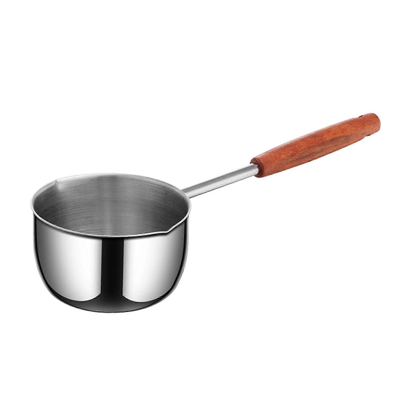 Hot Oil Pan 300ml, Mini Stockpot for Cooking, Multi-Purpose Egg Pot with Pourer, Butter Melting Sauce Pot for Kitchen
