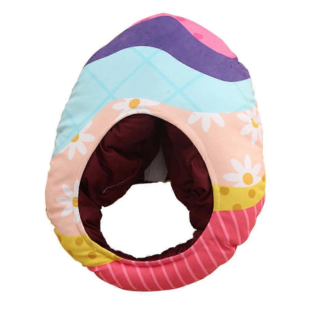 Easter Egg Shaped Hat in Assorted Colors Made of Plush Lightweight Material for Easter Photoshoots and Cosplay