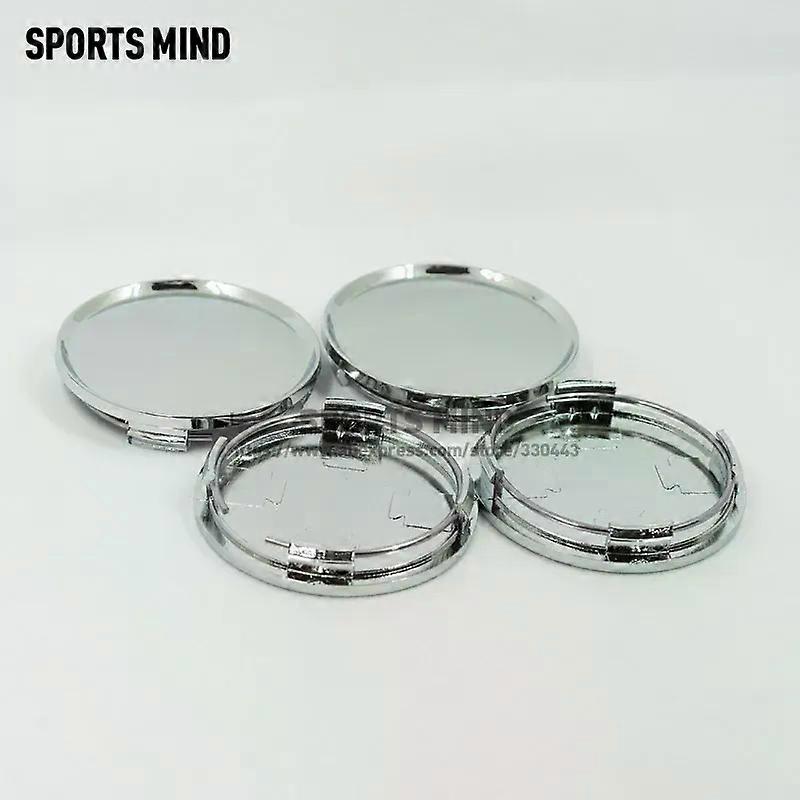 4pcs/lot 63mm Plastic No Logo Wheel Hub Cover Auto Car Wheel Center Hub Cap Stylish Hard Wearing Replacement Dust Cover