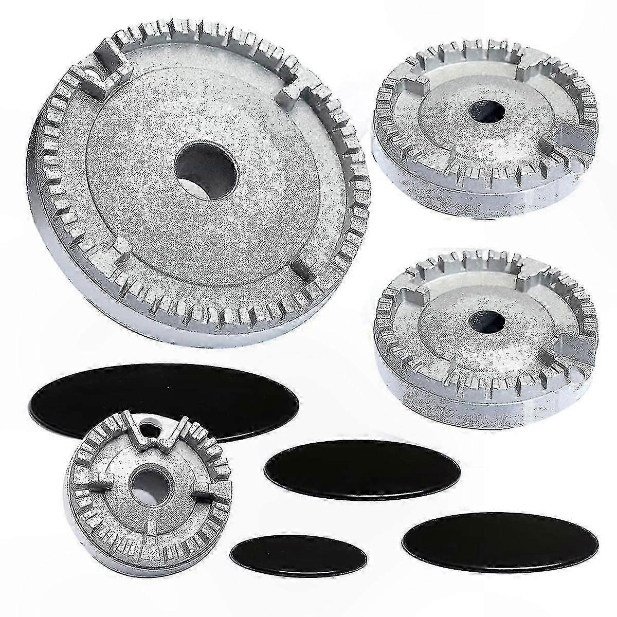 Universal Stove Burner Cap Set - Durable Cooktop Accessory for Kitchen Use, Fits Most Oven Hobs and Cooker Lids
