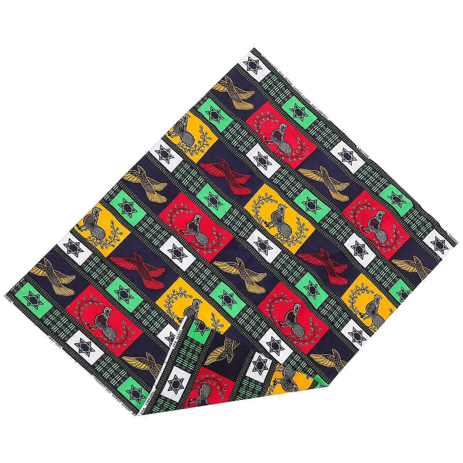 Sewing Material African Style Patchwork Cloth For Craft Lovers Multi Color 1Set