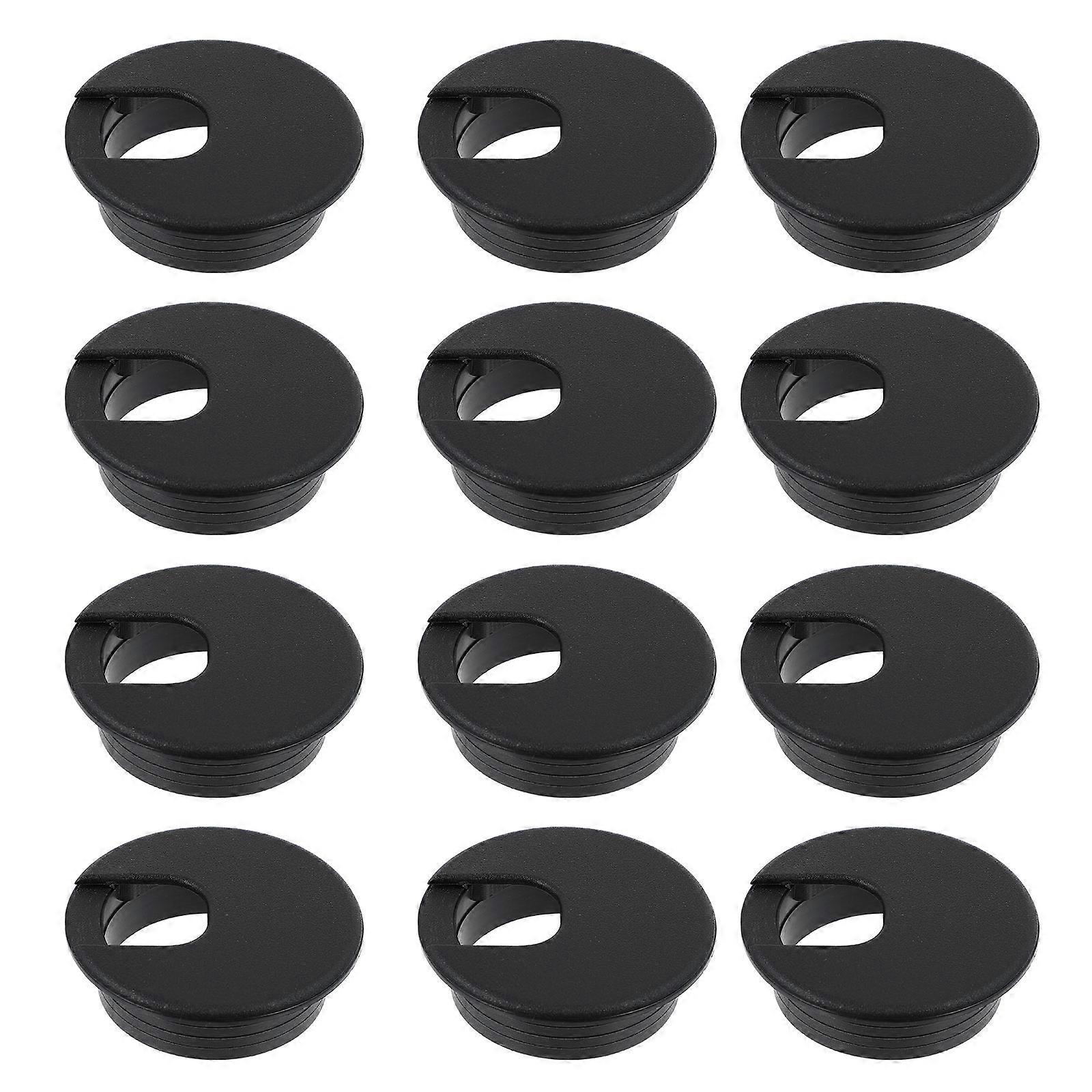 Small Cable Box For Tidy Cable Hole Management In Office Use Suitable For Computer Desk 12Pcs Collection